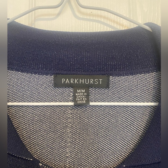 Parkhurst Contrast Stitching Cardigan Size Medium - Picture 3 of 8